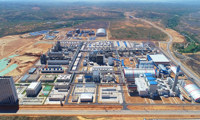 7月1日，中国化学工程三公司承建的陕西精益化工有限公司煤焦油深加工多联产综合利用项目制氢中心打通全流程，产出合格产品。图为项目全景。