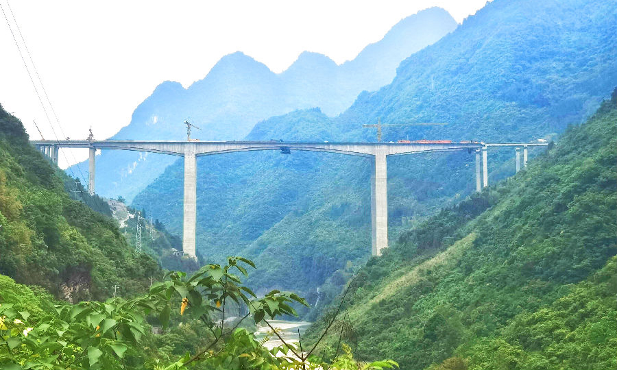 双河口特大桥设计全长865.883米，共有桥墩25个，最大墩高114.9米，属于典型的“高墩大跨”桥梁，是城开高速重难点、控制性工程之一，具有技术难度大、管控风险高、施工工期紧、交叉作业多等特点。