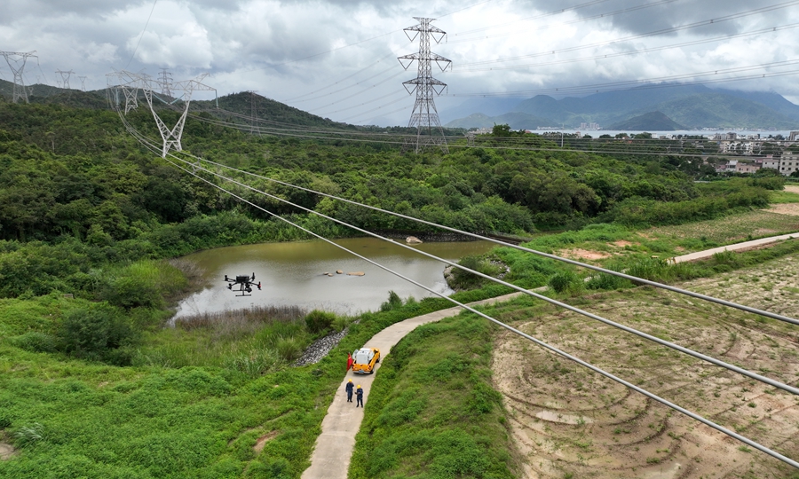 目前，南方电网通过11条高压输电线路与香港联网，将大亚湾核电站近80%的发电量源源不断地输送到香港。