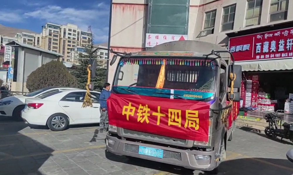 灾情紧急，位于附近县区的中铁十四局日喀则项目部成立由20人组成的抢险突击队，携带300余件军大衣，以及200多箱矿泉水、泡面、面包等物资火速参与抢险救灾。抢险队员分头行动，第一批5人带着必要工具火速出发，第二批7人迅速采购各类物资后跟进出发，第三批8人从拉萨带着一卡车的物资星夜驰援。截至1月7日21时，第一批抢险队员已抵达灾区。