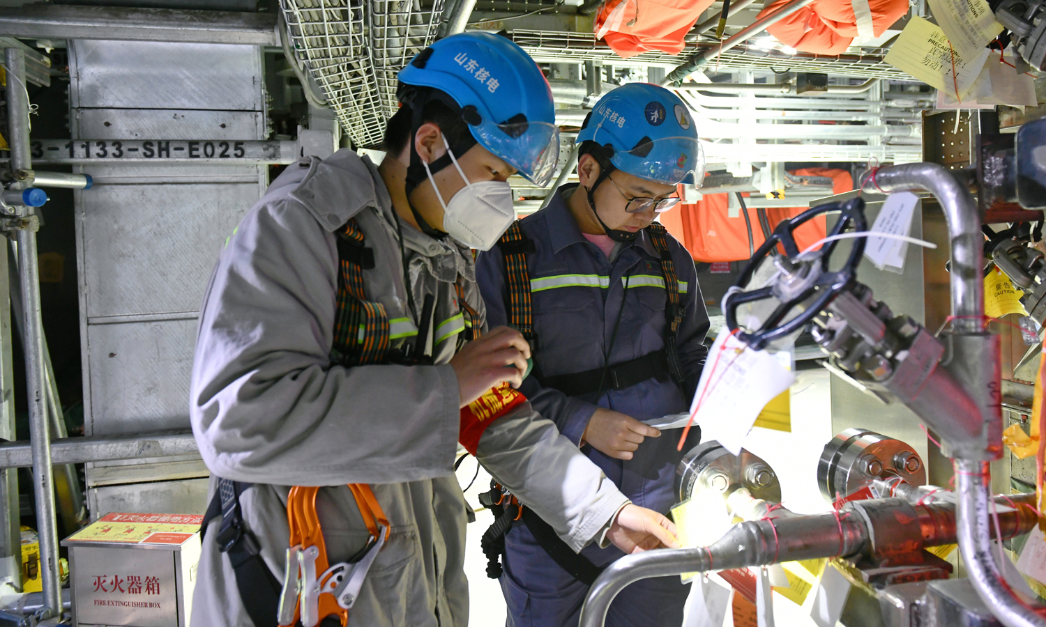 国家电投海阳核电二期工程建设现场。