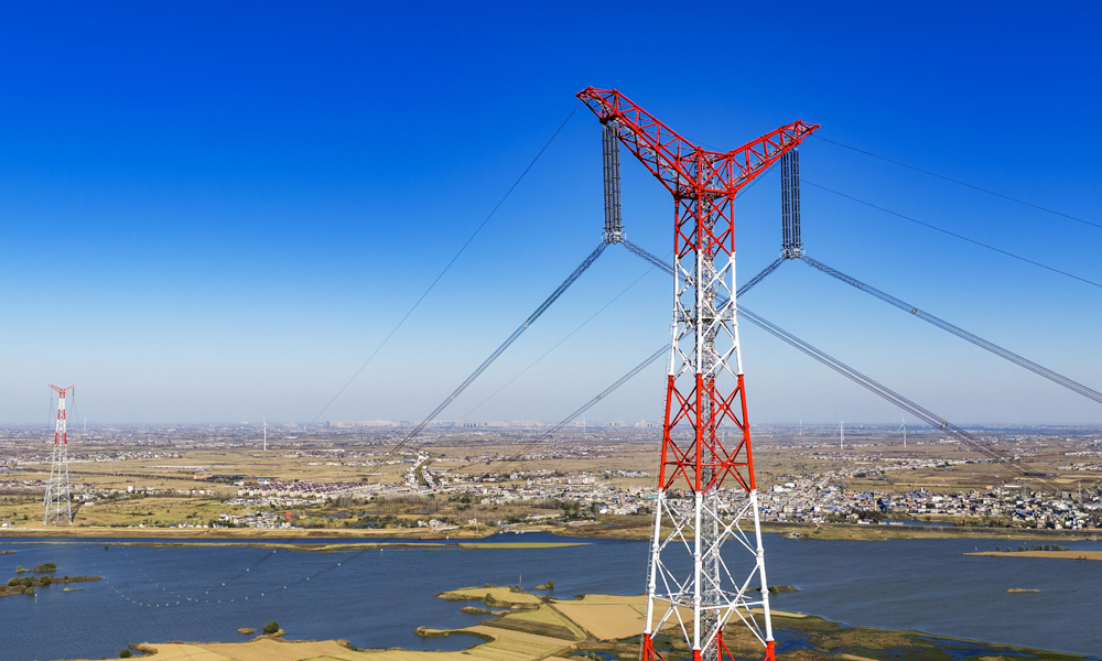 “陕电入皖”特高压工程安徽段全线贯通