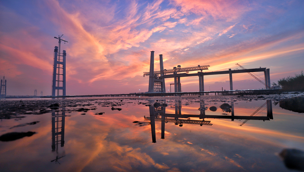 张靖皋长江大桥建设提速