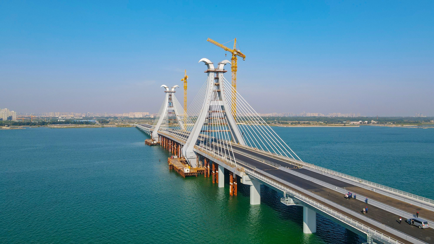 北海跨海第一桥主体工程全面完工570825