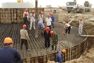 中冶十七冶承建江苏灌云风电项目土建工程竣工