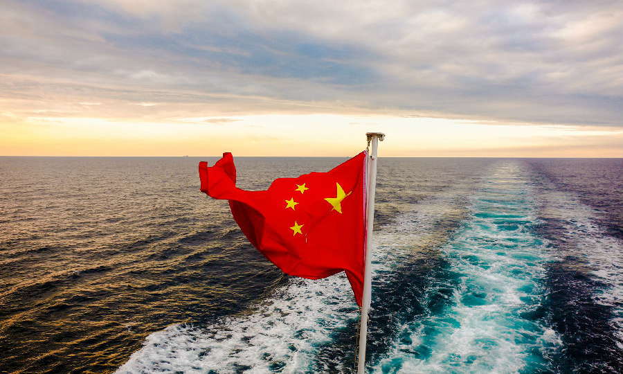 2019年10月，由航天科技抓总研制的长征五号遥三运载火箭乘远望号火箭运输船从天津港启航，驶向文昌。